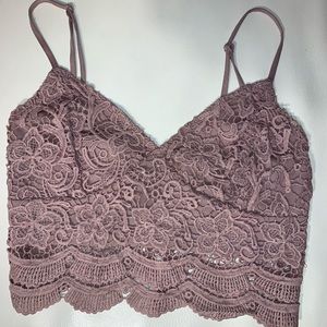 Pale purple, lace top (PacSun)🤍